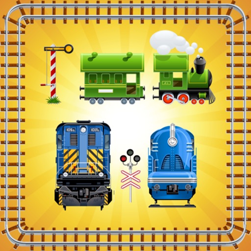 Toy Train Puzzles for Toddlers and Kids ! iOS App