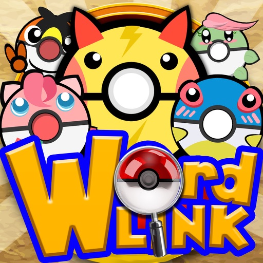 Words Link Anime Search Puzzles Game Pro with Friends - "Pokemon edition"