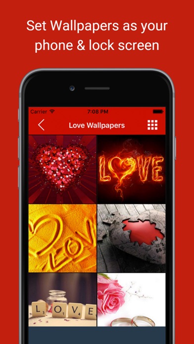 How to cancel & delete Love & Romantic Wallpapers : Backgrounds and pictures of valentine heart, flowers and polka dots as home & lock screen images from iphone & ipad 2
