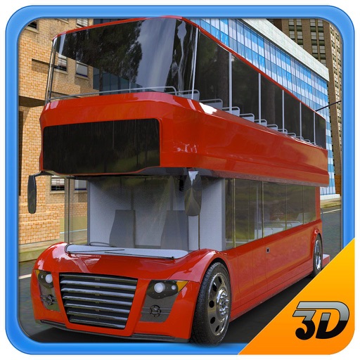 Double Decker Bus Simulator – real 3D driving and parking simulation game icon