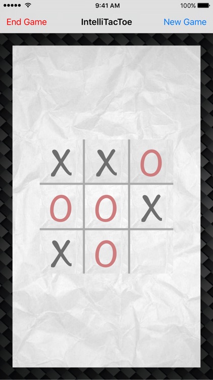 IntelliTacToe | Tic Tac Toe game which you will never win.