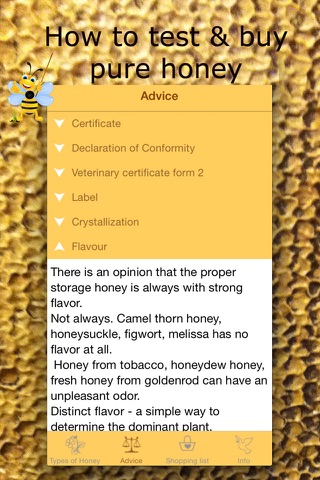 Honey Guide. All about bees and honey types. screenshot 4