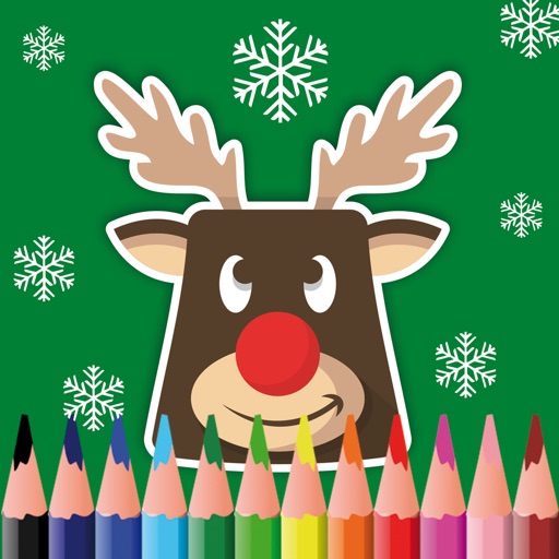 Christmas Coloring Book for Children Icon