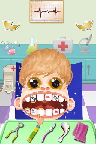 Timmy Perfect Braces Teeth - Little baby Dentist Doctor dirt cleaning games screenshot 2