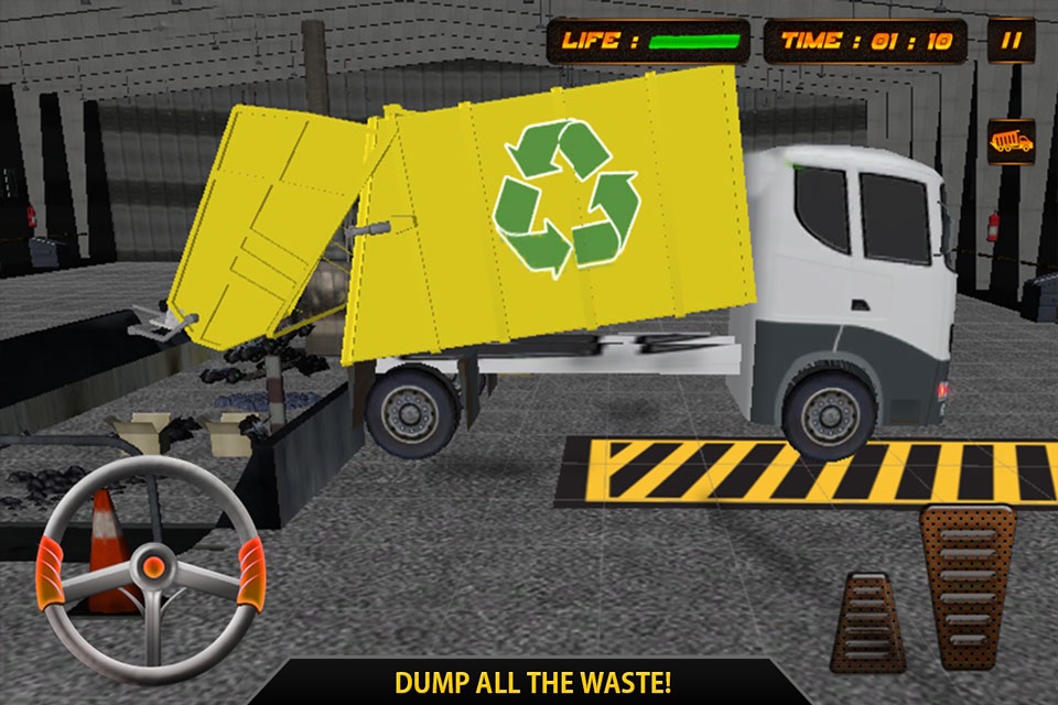 Modern City Garbage Dump Truck Driver 3D Simulator screenshot 3