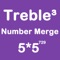 Number Merge Treble 5X5 - Playing The Piano And Sliding Number Block