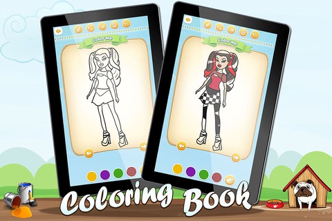 Coloring for Kids Dolls Free screenshot 3