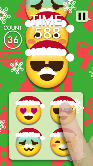 クリスマス絵文字 Emoji 100 メリークリスマス サンタクロースシンプルアイコンのチャレンジタッチゲーム をapp Storeで