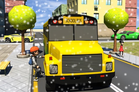 Winter School Bus Parking Simulator screenshot 3