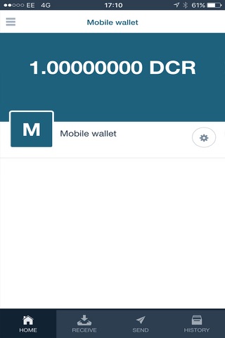 Decred Wallet screenshot 2