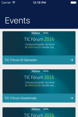 Telefónica B2B Events screenshot 2
