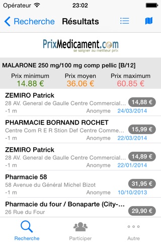 PrixMedicament.com screenshot 2