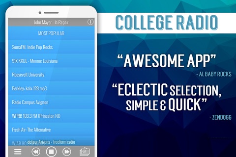 College Radio screenshot 2