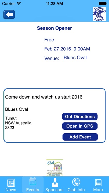 Tumut Blues Rugby League Club