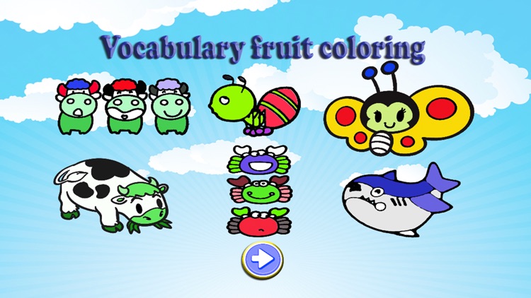 Animals Vocabulary Coloring Books