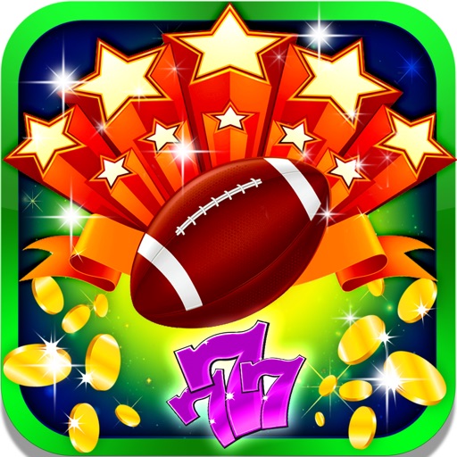 Super Bowl Slots: Win big lottery prizes with an american football casino game icon