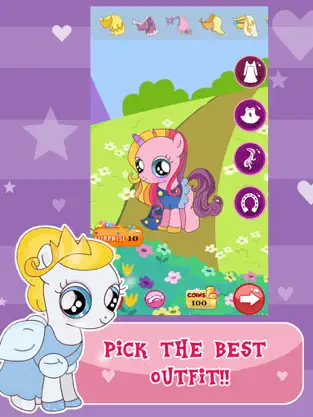 स्क्रीनशॉट 3 “Princess Pony Dress Up For Equestria Girls” : My Little Pets Friendship Rock salon and Make-Up Ever Game iphone