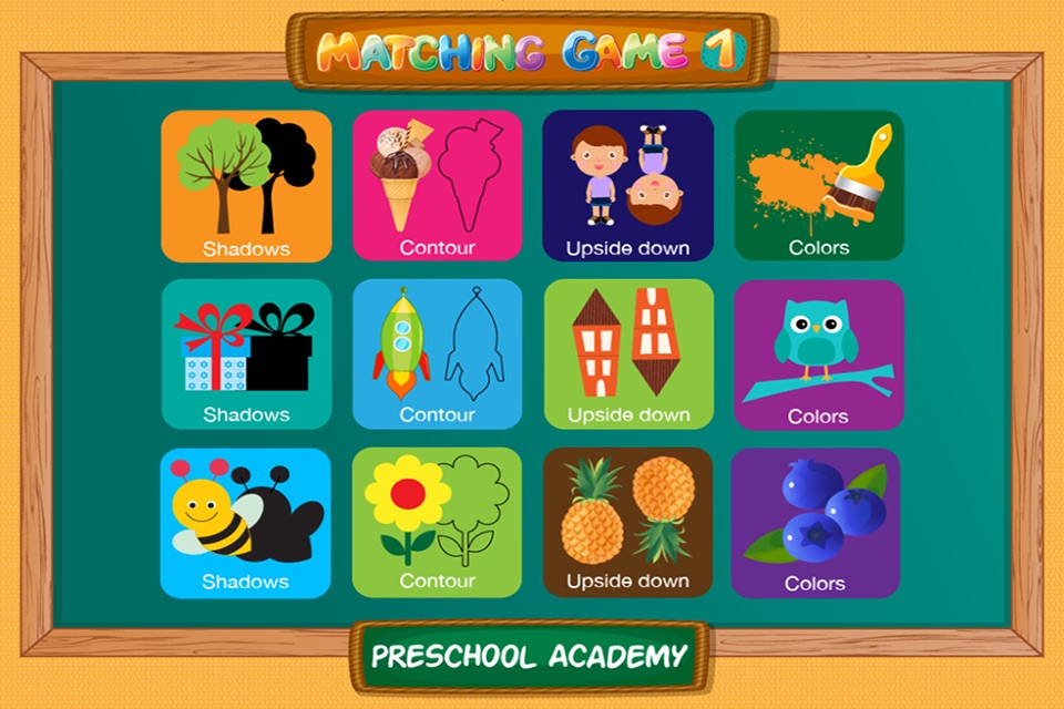 Matching Game 1 : Preschool Academy educational game lesson for young children screenshot 2