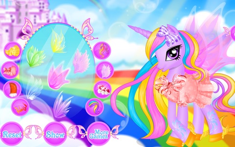 Unicorn Princess Hair Salon screenshot 2