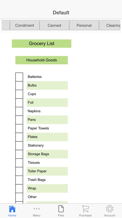 Grocery Planner