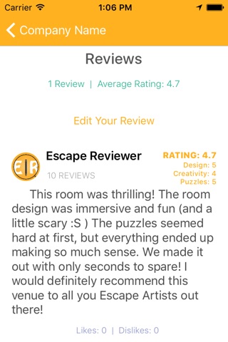 Escape Reviewer - Discover, Rate and Review Escape Rooms! screenshot 3