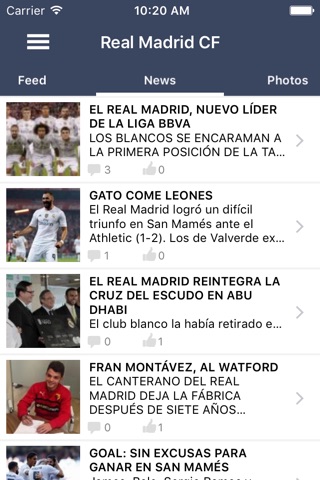 Corazonblanco - "para fans del Real Madrid" screenshot 2