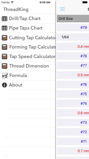 ThreadKing, Ultimate Reference and Calculator for Threads, D(圖1)-速報App