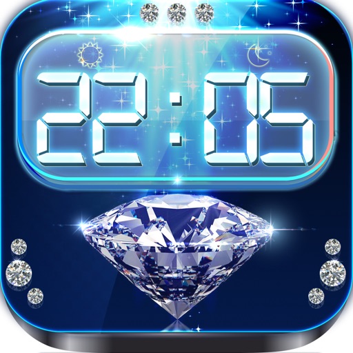 iClock – Diamons & Jewelry : Alarm Clock Wallpapers , Frames and Quotes Maker For Pro