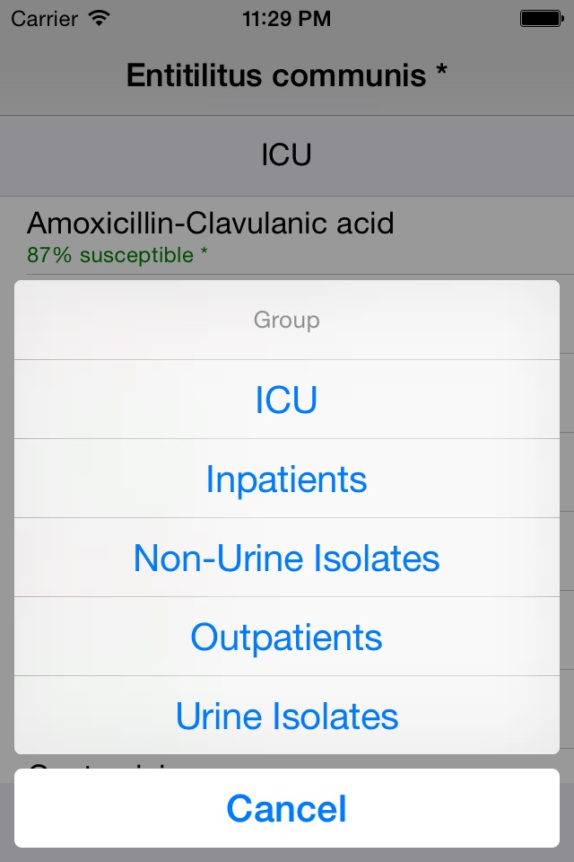 Antibiograms screenshot 3