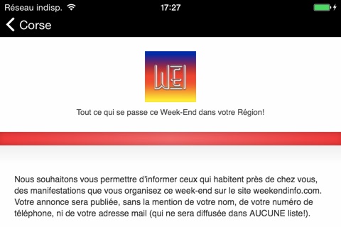 Week-End Info screenshot 3