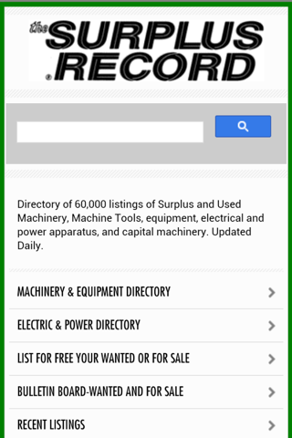 Surplus Record Used Machinery & Equipment screenshot 2