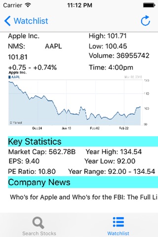 Stocks by gLabs screenshot 3