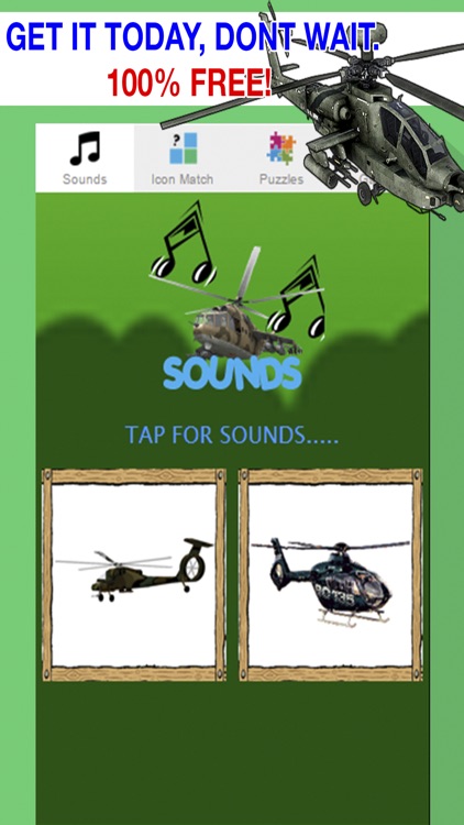 Helicopter Games for Little Boys - Flying Sounds & Puzzles