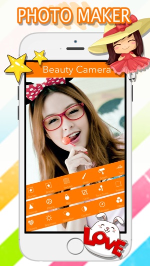 Beauty Camera - 图片编辑:搞怪相框,复古风格滤镜,范艺术效果(圖1)-速報App