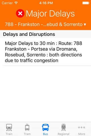 PTnotify - Disruption Information for Public Transport in Melbourne screenshot 3