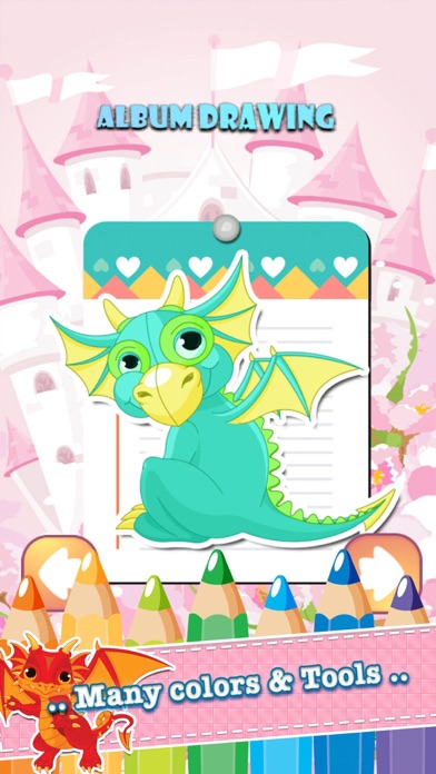 How to cancel & delete Dragon Drawing Coloring Book - Cute Caricature Art Ideas pages for kids from iphone & ipad 1