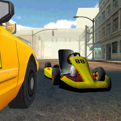 Go-kart City Racing - Outdoor Traffic Speed Karting Simulator Game FREE Icon