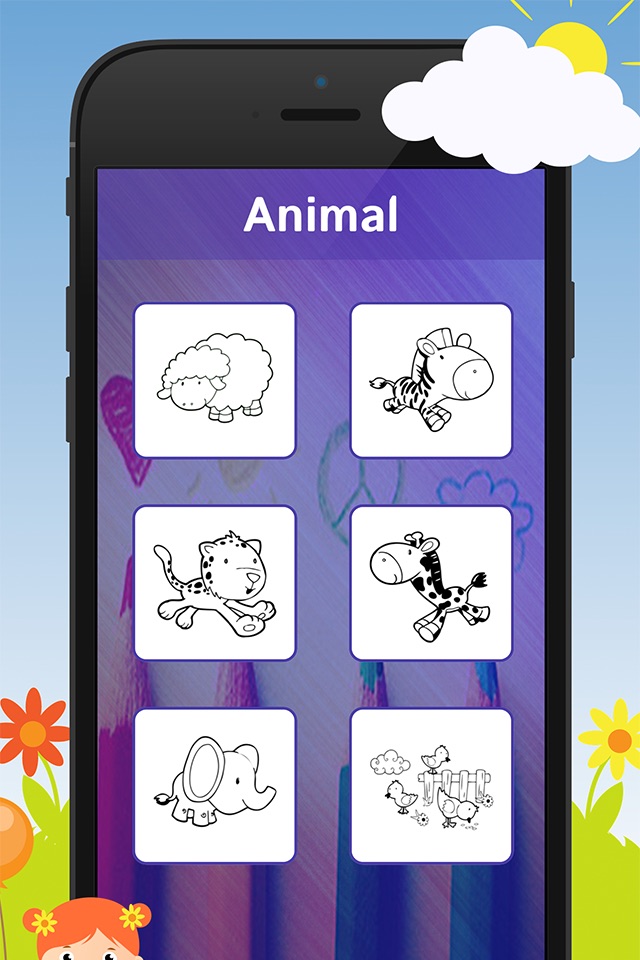 Coloring games for kids: Animal & Zoo screenshot 4