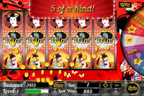 Geiko Slots - Play Lucky Diamond VIP Real Casino & Fun Free Games! screenshot 3