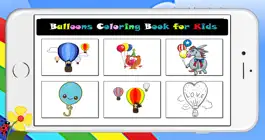 Game screenshot Hot Air Balloons Coloring Book for Kids apk