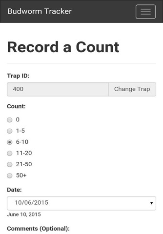 Budworm Tracker screenshot 2
