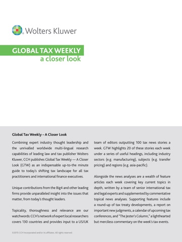 Global Tax Weekly: A Closer Look screenshot 2