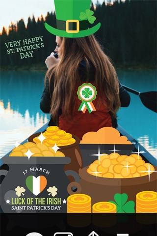 LuckLuckLuck Pro - St Patricks Irish Pride Everyday Photo Stickers screenshot 3