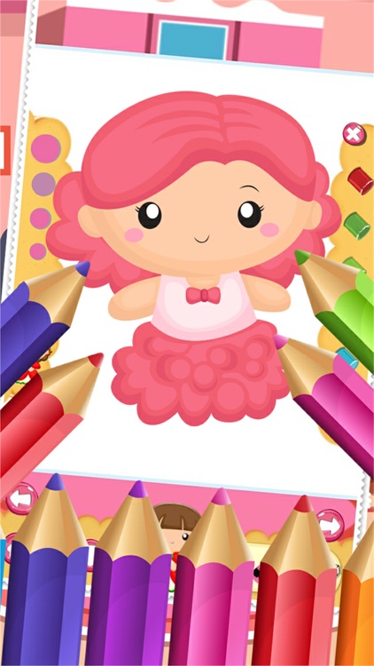 Little Princess Food Coloring World Drawing Story Kids Game