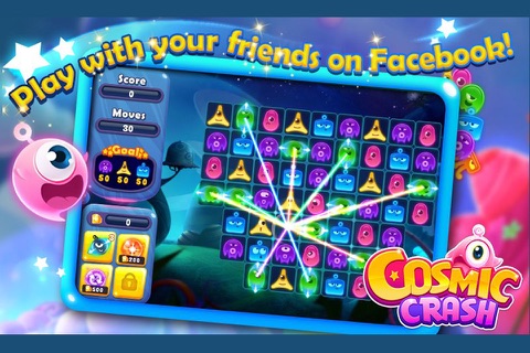 Cosmic Crash: Cutest Free Match 3 screenshot 4