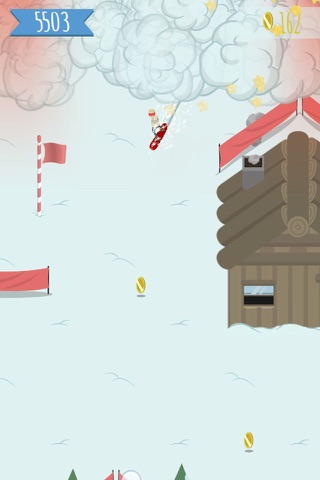 Avalanching: snowboard slalom endless runner! screenshot 4