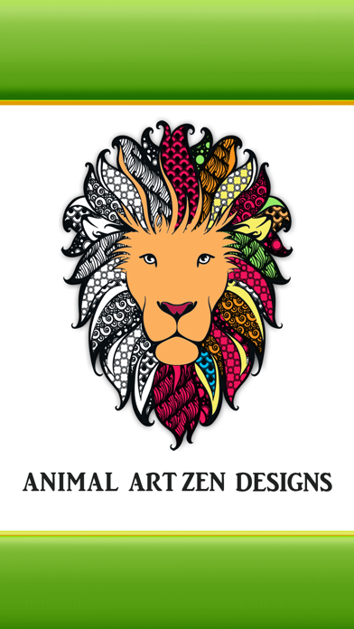 How to cancel & delete Animal Art Zen Designs - Relaxing Coloring Book for Adults from iphone & ipad 1