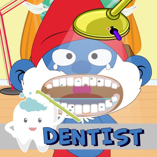 Kids Dentist Game Inside Office For Blue Dwarfs Family Edition iOS App