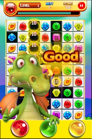 Pop Dino Match Jelly Jewels dash screenshot 2