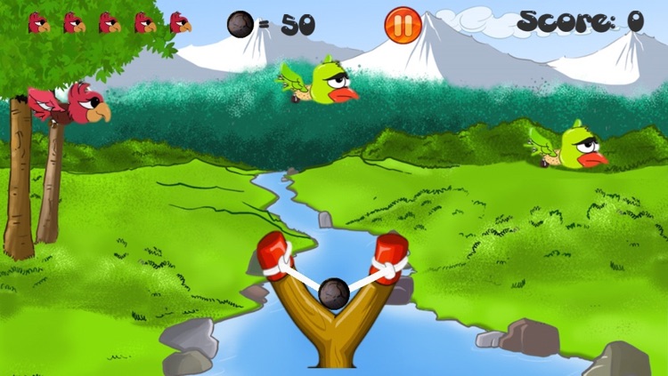 Slingshot Bird Sling Shooter:  A Fly Bubble Birdy Hunter Game screenshot-3